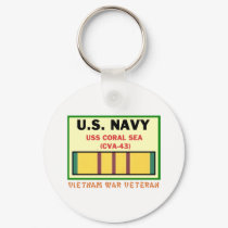 CVA-43 CORAL SEA VIETNAM WAR VET keychains by drphill1946 CVA-43 CORAL SEA VIETNAM WAR VET keychains