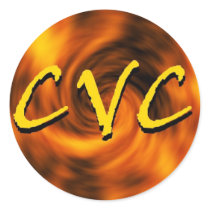 CVC ROUND STICKERS