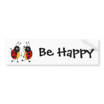 CW- Dancing Ladybugs Bumper Stickers