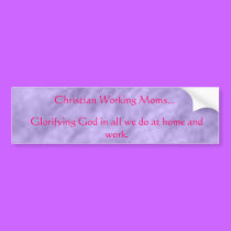 CWM-- Glorifying God in all we do Bumper Sticker bumper stickers