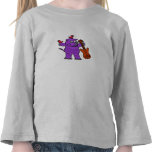 CX rinoceronte que juega la camisa de la guitarra 