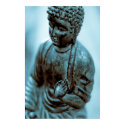 Cyan Buddha posters