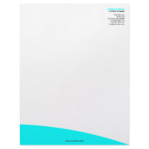 Cyan Rolling Hill Letterhead