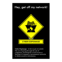 Cyber Espionage Security Awareness Poster posters