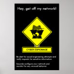 Cyber Espionage Security Awareness Poster