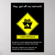 Cyber Espionage Security Awareness Poster