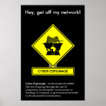 Cyber Espionage Security Awareness Poster posters