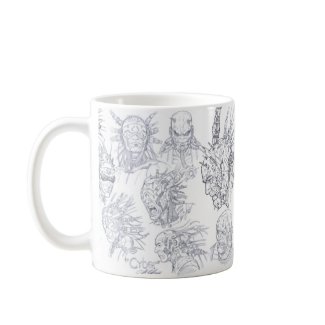 Cyber Future Hero Gear Head Customizable Mug mug