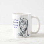 Cyber Future Hero Gear Head Customizable Mug mugs