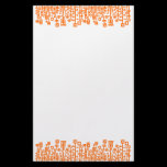 Cyber Garden - Orange stationery