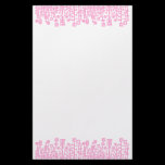 Cyber Garden - Pink stationery