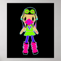 Cyber Girl X Print