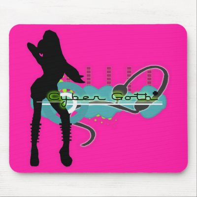 goths in love. Cyber Goth UV Love Mousepad by