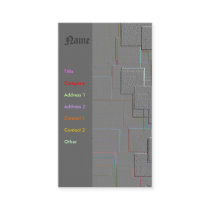 "Cyber Gothic" Geometric Art business cards