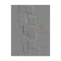 "Cyber Gothic" Geometric Art postcards