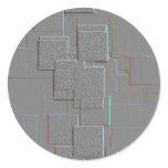 "Cyber Gothic" Geometric Art stickers