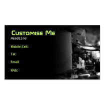 Cyber Motherboard BW Business Card business cards