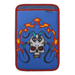 Cyber Skull and Flames Sleeves For MacBook Air