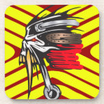 Cyber Skull Piston Drink Coasters