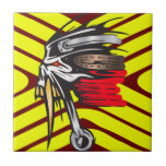 Cyber Skull Piston Ceramic Tiles