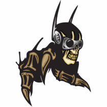 Cyber Skull with Claws Photo Cut Outs