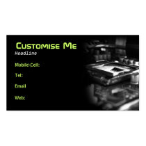 Cyber Stadium BW Business Card business cards