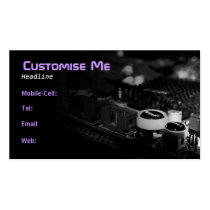 Cyber Start BW Business Card business cards
