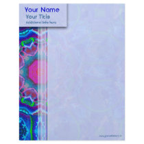 Cyberdelic Kaleidoscope Custom Letterhead