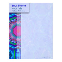 Cyberdelic Kaleidoscope Custom Letterhead