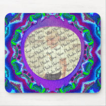 Cyberdelic Kaleidoscope Custom Photo Mousepad