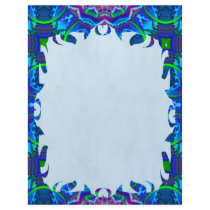 Cyberdelic Kaleidoscope Flame Letterhead