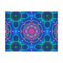 Cyberdelic Kaleidoscope Postcard
