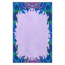 Cyberdelic Kaleidoscope Wheel Flame Stationery