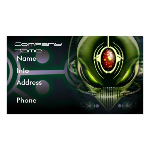 Cyborg Alien Business Cards