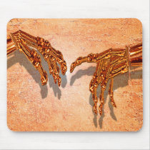 cyborg hands mousepads by Stormswept cyborg hands mousepads