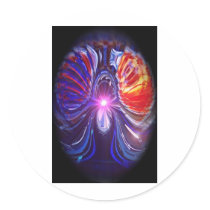Cyborg Heart Stickers