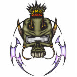 Cyborg Skull Battle Photo Cut Out