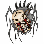 Cyborg Skull Spiders Cut Out
