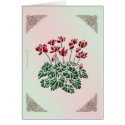 Cyclamen Card by Rockangel1 Cyclamen Card