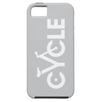Cycle Design, Gray & White iPhone 5 Cover