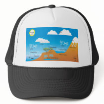 cycle of the water trucker hats