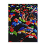 Cycle Race Crash postcard by Lyn Hurring