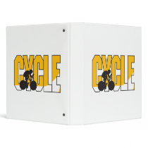 cycle text design vinyl binders