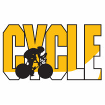 cycle text design photo sculptures
