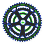 Cycle Tracks Will Abound in Utopia Round Sticker