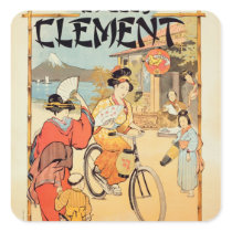 Cycles Clement Pre Saint-Gervais Square Stickers