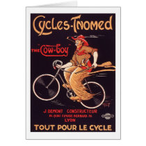 Cycles Tnomed "The Cowboy" Vintage French Bike Ad cards