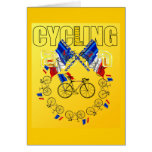 Cycling 2011 cycle circle greeting card