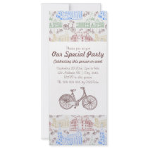 Cycling Aarhus, 4x9.25 customizable invitations