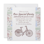 Cycling Aarhus, 5.25x5.25 customizable invitations